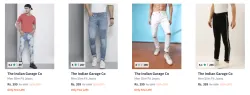 The Indian Garage Co Mens Jeans at minimum 80% Discount