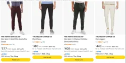 The Indian Garage Co. Mens Joggers upto 84% Discount 