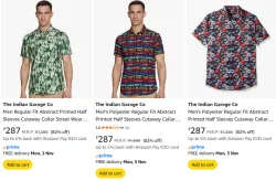 The Indian Garage Co Mens Shirt at Minimum 70% Discount
