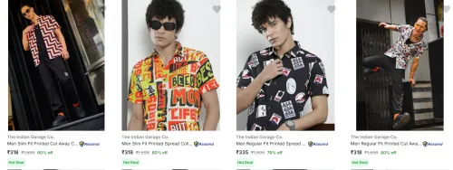 Image of The Indian Garage Co Men's Shirts upto 80% Discount