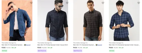 Image of The Indian Garage Co Men's Shirts upto 82% Discount