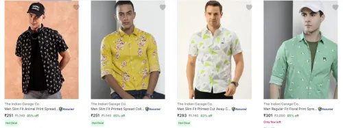 Image of The Indian Garage Co Men's Casual Shirts upto 85% Discount