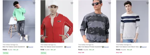 Image of The Indian Garage Co Men's Sweatshirts upto 79% Discount