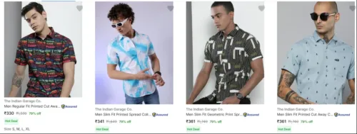 Image of The Indian Garage Co Casual Shirts upto 79% Discount
