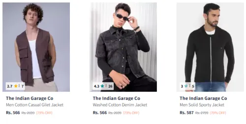 Image of The Indian Garage Co Men's Jackets @ Flat 79% Discount