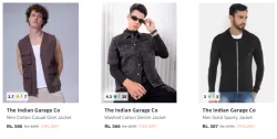 The Indian Garage Co Mens Jackets @ Flat 79% Discount