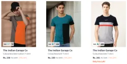 The Indian Garage Co Mens T-shirts @ Flat 79% Discount