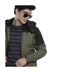 The Indian Garage Co Men Slim Fit Solid Puffer Jackets