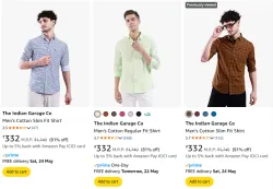 The Indian Garage Co Mens Shirt 80% Discount