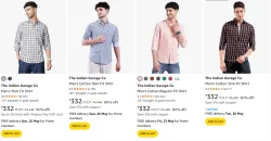 The Indian Garage Co Mens Shirts at minimum 80% Discount
