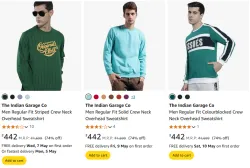 The Indian Garage Co Mens Sweatshirt at Minimum 70% Discount