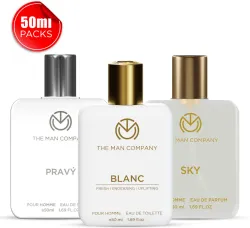 The Man Company Blanc, Sky & Pravy Perfume Trio (3x50ml)