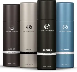 The Man Company Body Spray Deodorant (250ml * pack of 4)
