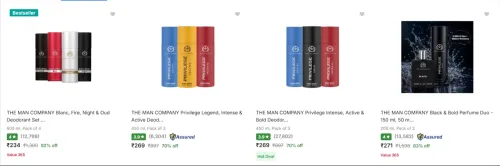Image of The Man Company Deodorant Spray upto 83% Discount