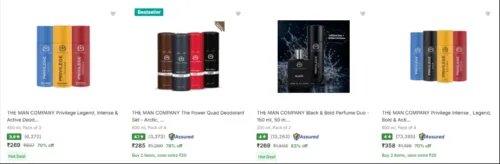 Image of The Man Company Deodorant Spray upto 83% Discount