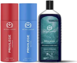 The Man Company Deo Set (2x150ml) + Body Wash (200ml)