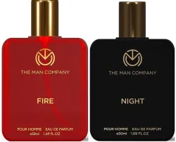 THE MAN COMPANY Fire & Night Perfume Combo 100 ml  (For Men)