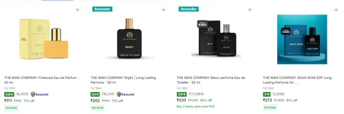 Image of The Man Company Perfume at minimum 70% Discount