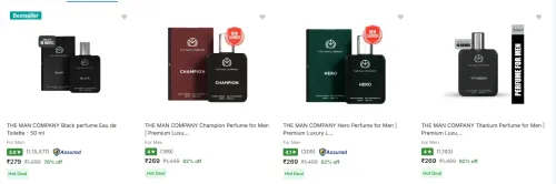 Image of The Man Company Perfume at minimum 70% Discount