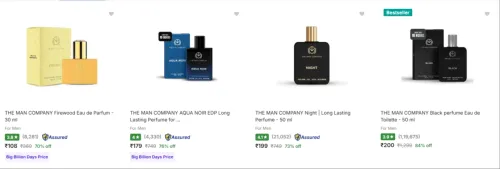 Image of The Man Company Perfume at minimum 70% Discount