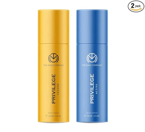 Image of The Man Company Men Privilege Liquid Sandalwood,Lavender Deodorants-Legend & Active |Sandalwood,Lavender Premium Fragran