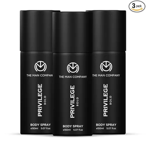 Image of The Man Company Privilege Bold Deodorant for Men -150ml, Pack of 3