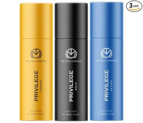 Image of The Man Company Privilege Deodorant Trio for Men (150ml x 3)