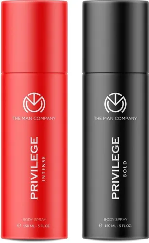 Image of The Man Company Privilege Intense & Bold Deodorant Spray (300ml * pack of 2)