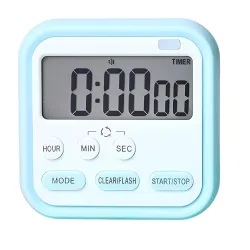 THEODORE® Digital Kitchen Clock & Stopwatch, Countdown Large Digits for Cooking, Chef Cooking Timer Clock with Loud Alar