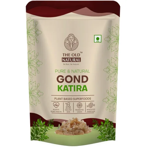 Image of The Old Natural Gond Katira (Tragacanth Gum) – 100% Natural Plant-Based Edible Gum | Cooling Superfood for Summer Drinks