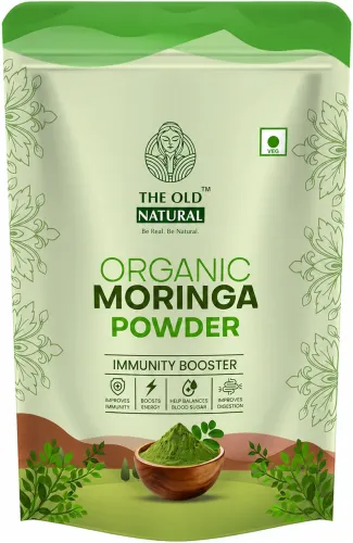 Image of The Old Natural Organic Moringa Powder, Natural Drumstick Leaf Powder Superfood (200 g)