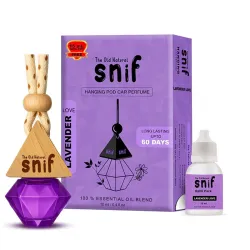 The Old Nature Snif Diamond Hanging Car Perfume, 10ml + 15ml Refill