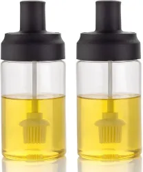 TheOzShop 350 ml Silicon Oil Brush Bottle (Pack of 2)