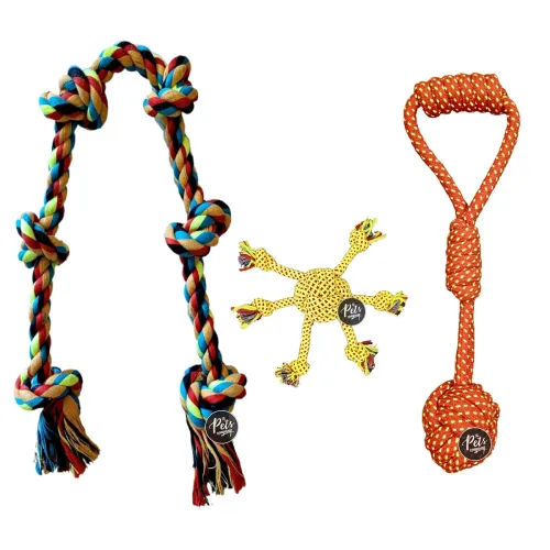 Image of The Pets Company Dog Rope Toy set of 3