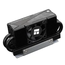 Thermalright HR10 2280 PRO Black SSD Heatsink Cooling,Double-Sided Heat Sink, with Small and High Speed PWM Fan,Thermal Silicone Pad for 2280 SSD PC and Computer,Desktop High Performance SSD...