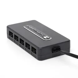 Thermalright Integrated 10-Port 4 Pin PC Fan Controller Hub, 12V Support for up to 10 Fans, SATA Power Cord Direct Input