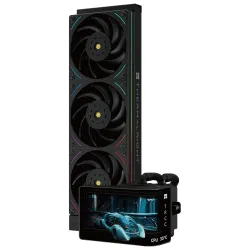 Thermalright Wonder Vision 360 UB ARGB Black CPU AIO Cooler,360mm Radiator, 2K 60HZ Curved Screen with 2400x1080 Resolution,for AM4/AM5,Intel LGA1851/1700,6.67in 3D Screen High Performance P...