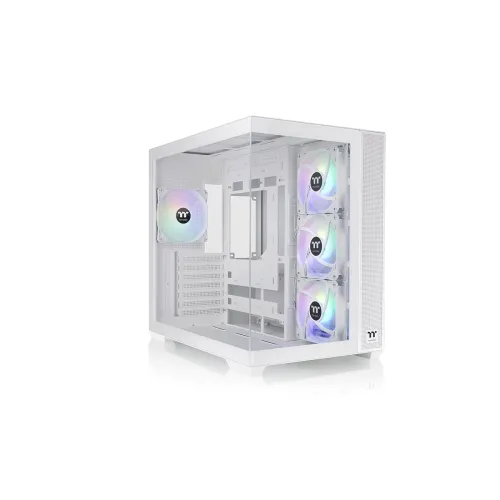 Image of Thermaltake View 380 TG ARGB Snow 120mm ARGB Lite White Fan Brown Box