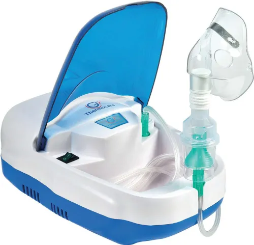 Image of Thermocare Piston Plus Complete Kit Child And Adult Mask Nebulizer (White)