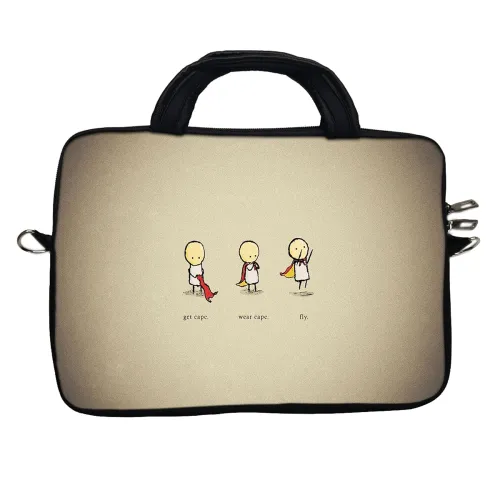 Image of TheSkinMantra Get Cape,Wear Cape and Fly Messenger Bag for 11 inch Laptop