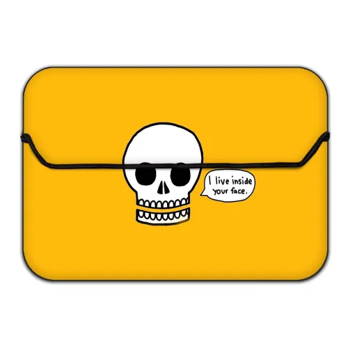 Image of Theskinmantra I Live Inside Your face Laptop Sleeve, Slip-on Sleeve case for All Brand 15 to 15.6 inch Laptop