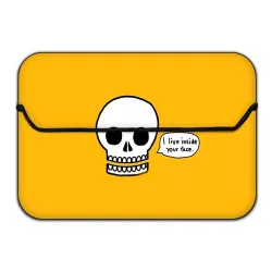 Theskinmantra I Live Inside Your face Laptop Sleeve, Slip-on Sleeve case for All Brand 15 to 15.6 inch Laptop