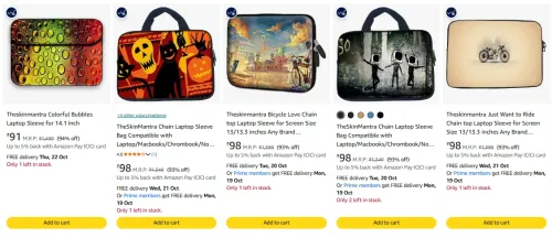 Image of TheSkinMantra Laptop Sleeve Bag Starting @ ₹91