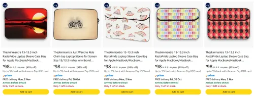 Image of Theskinmantra Laptop Sleeve Bag starting at ₹98