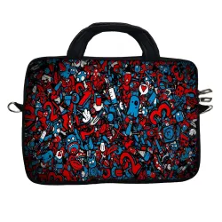 Theskinmantra Red Numbers Messenger Bag for 15.6 inch Laptop