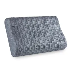 The White Willow Cervical Support for Neck & Shoulder Pain Relief-Memory Foam Pillow-Spondylitis Orthopedic Support-Ortho Neck Support for Sleeping-Contour Medical Pillow-Standard-Grey