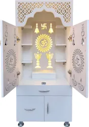 The Wooden Factory Engineered Wood Temple with LED Light