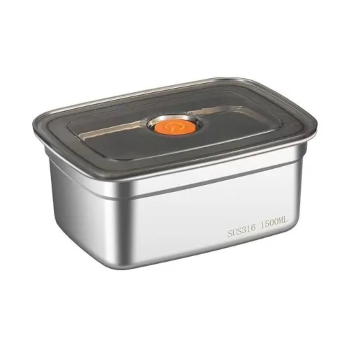 Image of Thiwa Fridge Storage Box 316 Stainless Steel Food Storage 