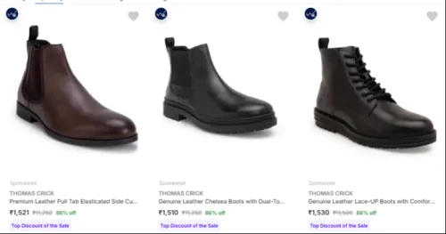 Image of THOMAS CRICK Men’s Casual Shoes at minimum 86% Discount