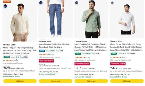 Image of Thomas Scott at minimum 69% Discount